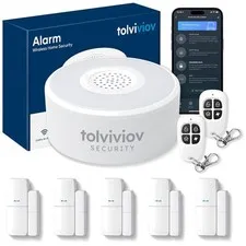 Smart WiFi Door Alarm System with Phone Alerts - 8 Pieces