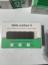BLINK Outdoor 4th Gen 5-Camera Security System With Sync Module Core Brand New
