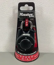 Master Lock Speed Dial Resettable Combination 1500iD Directional Movement Black