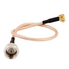 F-J Male to MCX-JW Male RG316 Coaxial Cable Pigtail 20cm