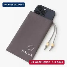 Halsa EMF Shield Sleeve for Cell Phone - Signal Blocking Anti-EMP Pouch - Smartp