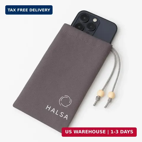 Halsa EMF Shield Sleeve for Cell Phone - Signal Blocking Anti-EMP Pouch - Smartp