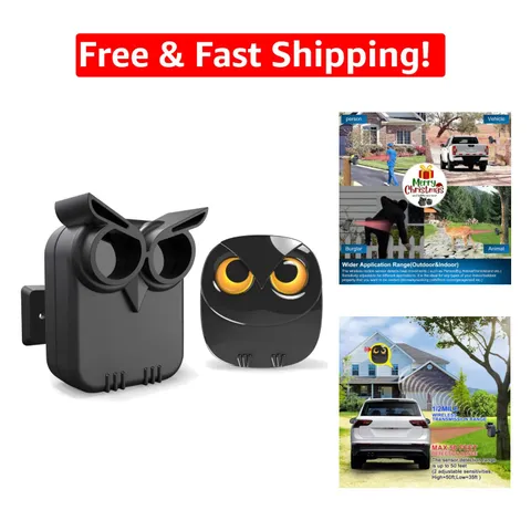 Easy Install 1/2 Mile Range Wireless Motion Detector for Home Security