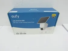Eufy SoloCam E30 Wi-Fi 2K 360 Security Camers with Adjustable Solar Panel White