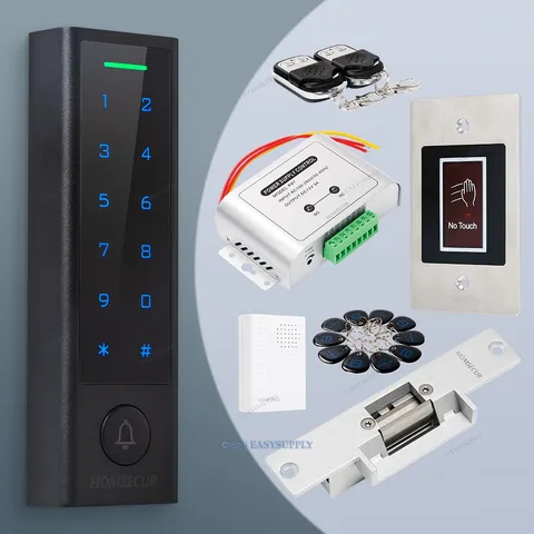 HOMSECUR IP66 APP WIFI RFID Access Control Set NC Strike Lock