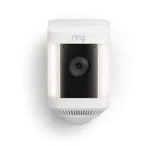 Ring Spotlight Cam Plus Outdoor Indoor Wireless 1080p Battery Camera White Light