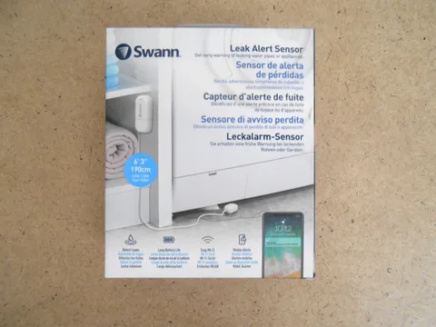 Swann Leak Alert Sensor - White - Detect Leaks Mobile Alert Brand New In Box