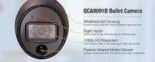 BLACK - Q-See 1080p Analog HD Passive Infrared Bullet Camera