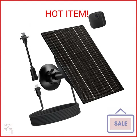 VUEBEE Solar Panel for Blink Outdoor 4/3/XT2/XT Camera, 4W High-Efficiency Solar
