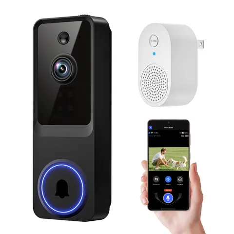 1080p Wireless Video Doorbell Camera with Smart Human Detection Night Vision