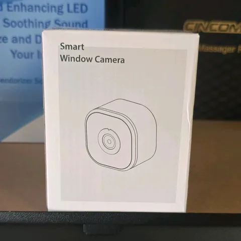 Smart Window Camera 1080p Wi-Fi Indoor White, Motion Detect, Color Night Vision