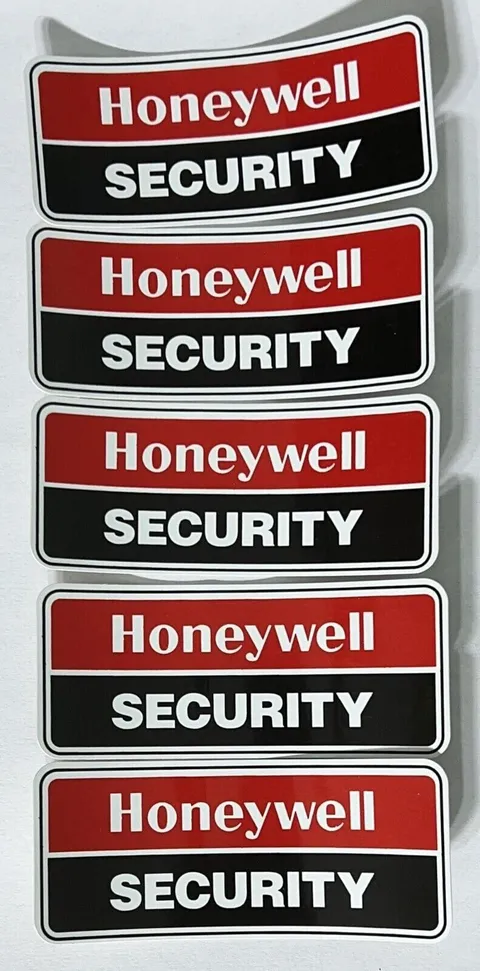 (5) Authentic OEM Honeywell Window Door Security Decal Sticker Burglar Alarm New