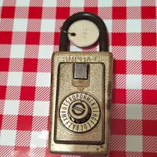 Supra Resettable Combination Padlock Gold/Black Metal Metallic Finish KidresX