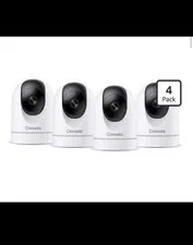 PACK OF 4 Cinnado 2K Home Security Cameras D1 2.4Ghz WiFi Indoor Cameras