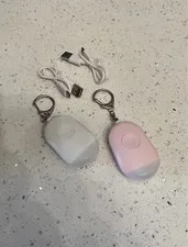 2 Pc Security Emergency Personal Alarm Keychain LED Survival Siren Self Defense