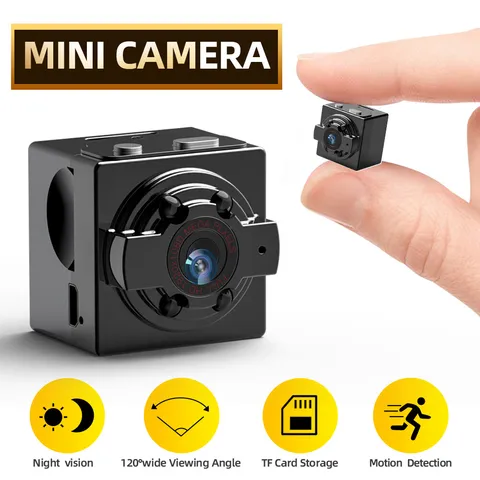 Cámara De Seguridad Vídeo Mini Oculto Visión Nocturna IR Detección De Movimiento