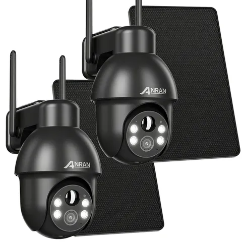 ANRAN 5MP Security Camera Outdoor Wireless Solar Battery Powered IR Night Vision