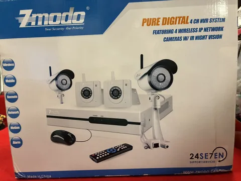 Zmodo 4 Channel NVR Standalone Video Surveillance System W/4 CAMERAS