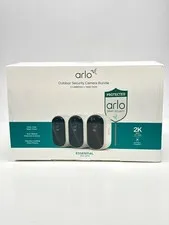 Arlo Essential Battery 2K 3rd Gen Wireless Outdoor Security Cameras 3-Pack