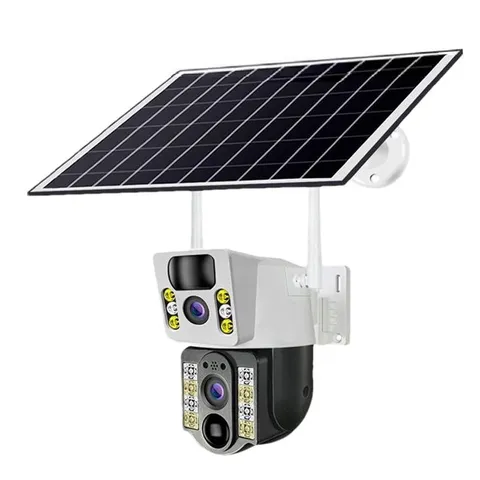 Solar 4G/WiFi HD Cam – Dual-Lens, Night Vision, AI Detection