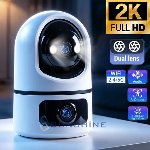 2K Camaras De Seguridad WIFI Para Casa Exterior Inalambricas Con Audio y Video