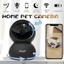 Alaga Home Pet Camera Indoor Wi‑Fi, 2‑Way Audio, IR Night Vision