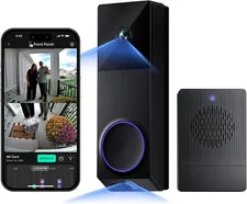 Video Doorbell Wireless Duo Cam Doorbell Camera W Wi-Fi Chime, 2K HD | Battery P