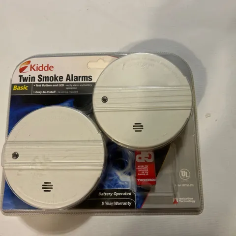 2pk Kidde Basic Smoke Alarms Includes 9v Battery NOS