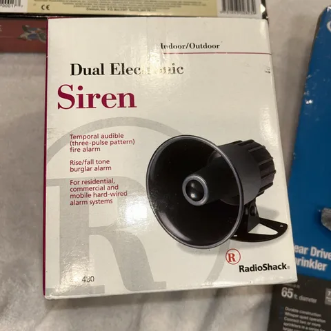 Safe House Two Sound Weatherproof Electronic Siren Vintage Radio Shack Alarm NOS