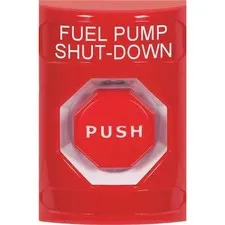 Safety Technology International Ss2002ps-En Fuel Pump Shutdown Push Button, Red