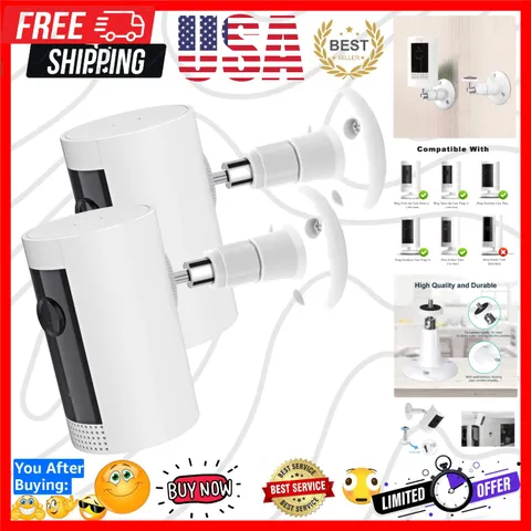 2Pack Camera Wall Mount Compatible with R-ing Stick Up Cam Battery/Outdoor Ca...