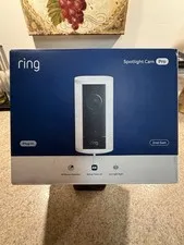 Brand New Ring Spotlight Cam Pro Plug-In 2nd Gen White 4k Retinal Vision 2025