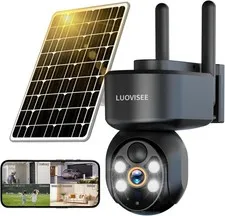 Camara De Seguridad Solar HD Wifi Inalambrica Con Vision Nocturna Para Exterior