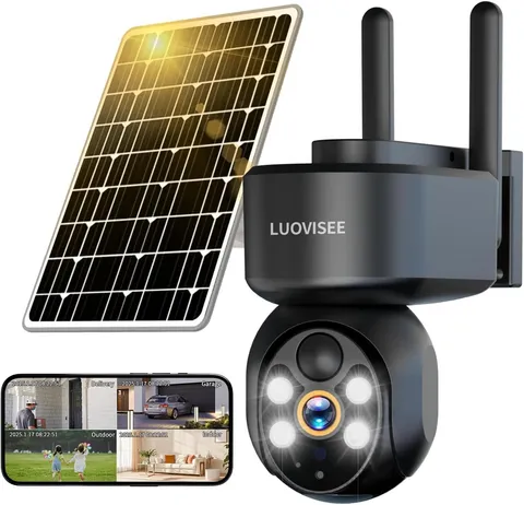 Camara De Seguridad Solar HD Wifi Inalambrica Con Vision Nocturna Para Exterior