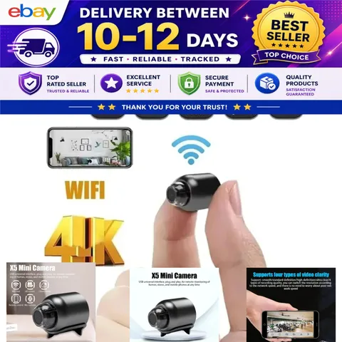 Mrgabwte Mini Security Camera Wireless Motion Detection Night Vision