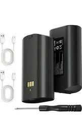 Fulpower 2 Pack 12,000mAh High-Capacity Battery for TACTACAM Defend 360 - New