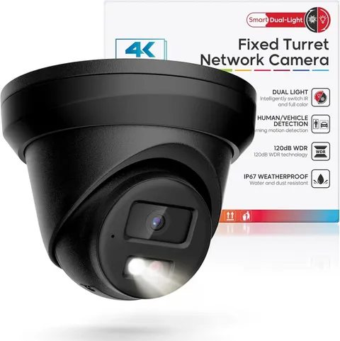 HITOSINO 4K IP PoE Camera Outdoor, 8MP PoE Camera Black 🔥New🔥