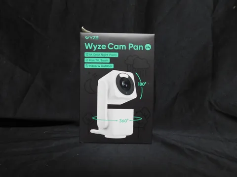 WYZE Cam Pan v4, 4K Smart Security Camera, AI Indoor/Outdoor - (EB45)