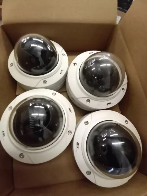 Lot of 4  Axis Communications P3225-VE MKII Poe Network Dome Cameras
