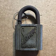 SLAYMAKER “Rustless” padlock, no key (1) used