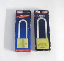 Abus 55/40HB63 Brass Padlock W/Hardened Steel Extended Shackles NEW