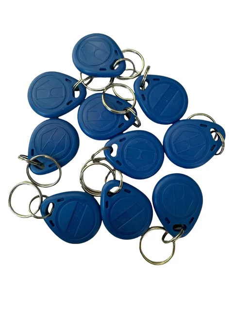 YARONGTECH 125khz key fob access rfid tag em4100 pack of 10 Blue