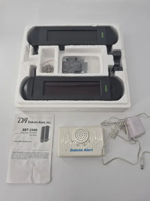 Dakota Alert BBT-2500 Break Beam Driveway Alarm System Open Box Complete Tested
