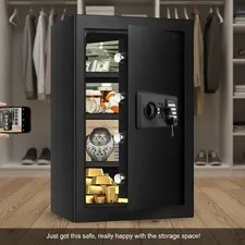 Elegant 6.0 Cub Fireproof Safe Box with Digital Lock for Ultimate Home Security