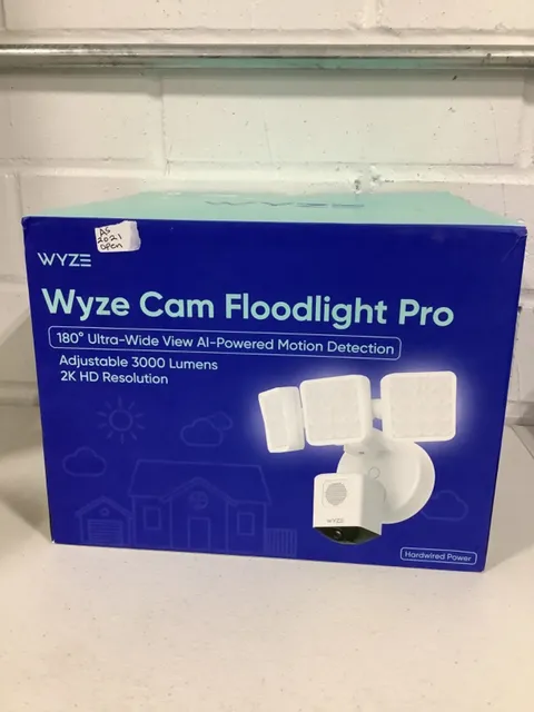 WYZE Floodlight Camera Pro Outdoor Security Camera 180° Wide Motion Detection