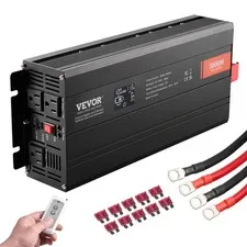 Pure Sine Wave Inverter, 3000 Watt, DC 12V to AC 120V Power Inverter with 2 AC O