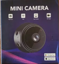 Mini  Camera Wi-Fi Night Vision HD Discreet Magnetic Stand Black