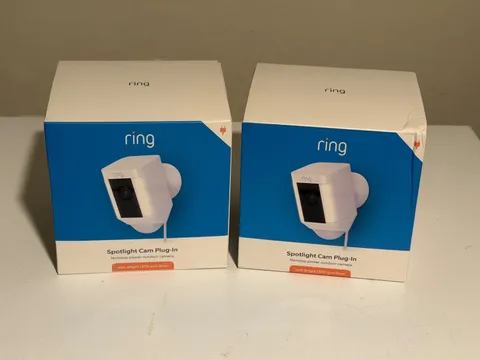 Ring Spotlight Cam Plug-in 1080p Wi-Fi Security Camera - White