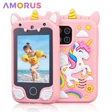 Kids Unicorn Smart Phone Toy Touchscreen Camera MP3 Player Educational Toy