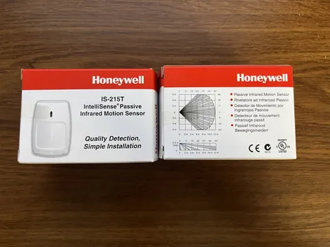 Lot of 2 Honeywell IS-215T IntelliSense Passive Infrared Motion Sensors